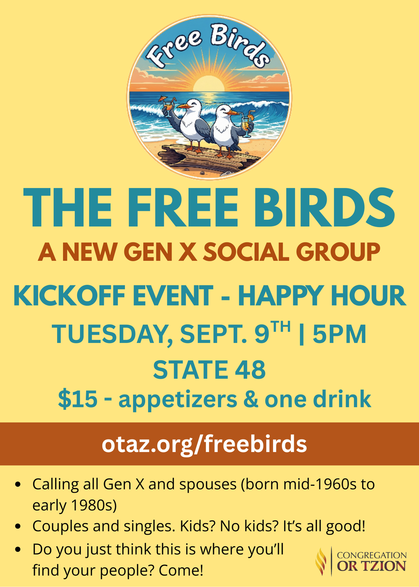 Free Birds Kickoff Happy Hour