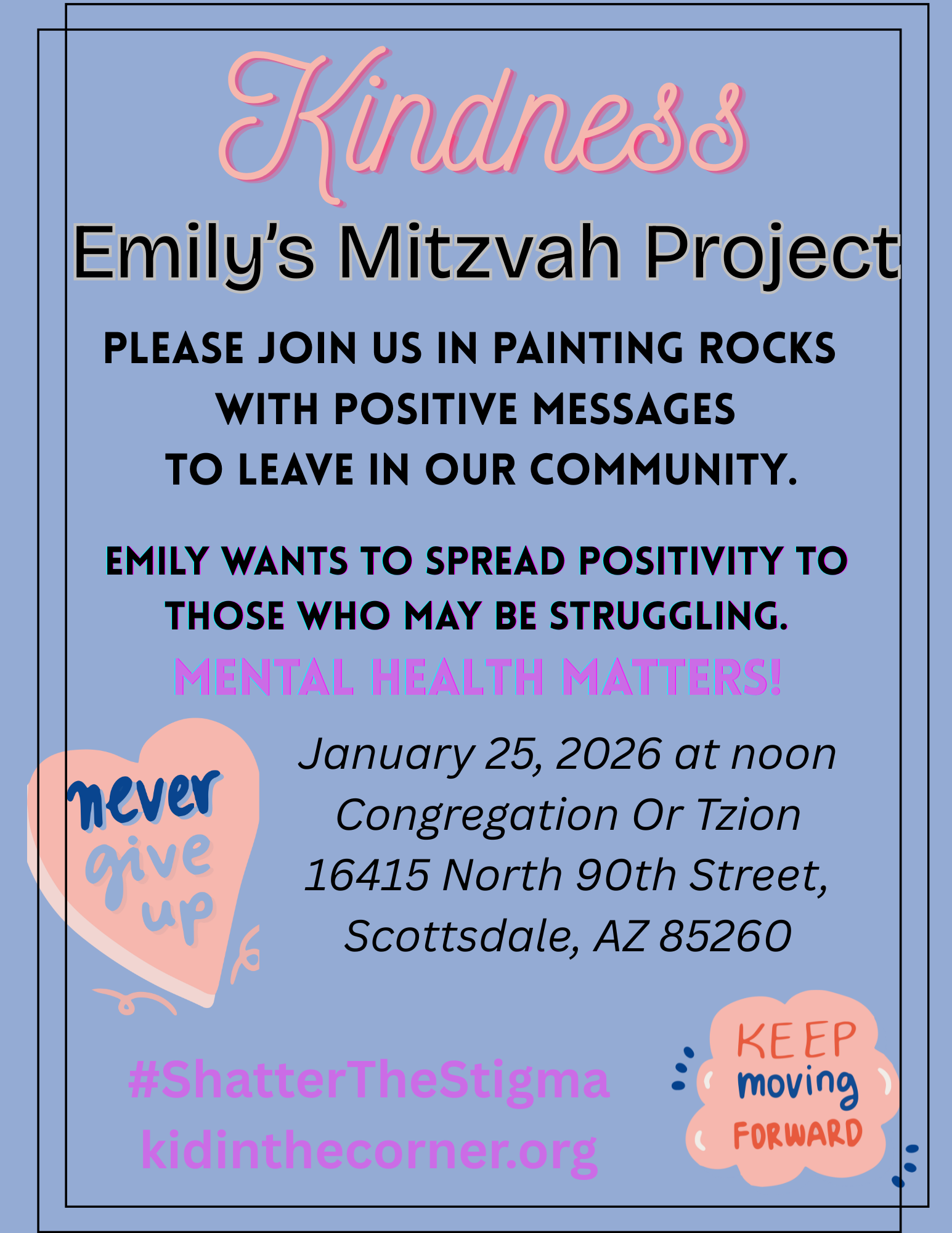 Emily Widoff's Mitzvah Project